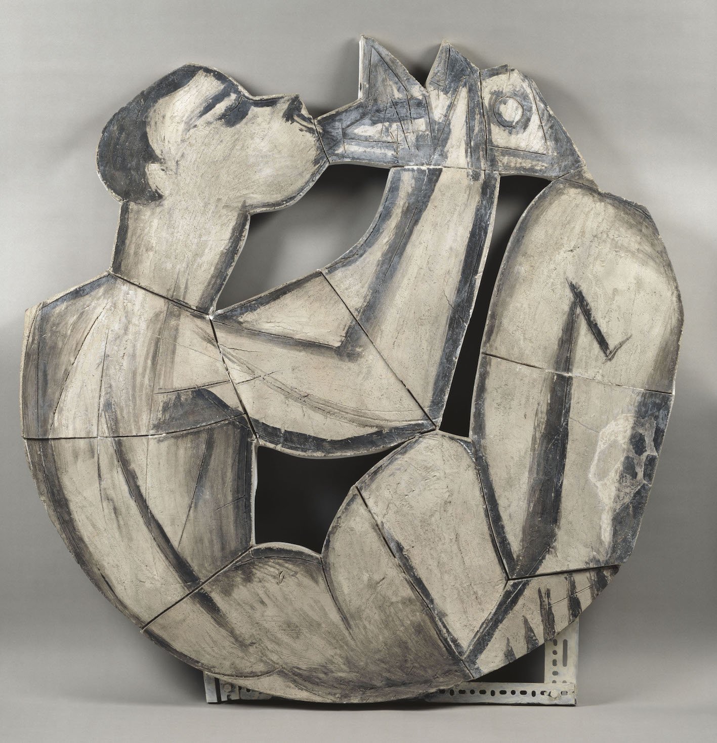 Pablo Picasso, Suonatore di flauto doppio seduto, 1958 terracotta, 126,5x125,5x2 cm Paris, Musée National Picasso. Credito fotografico:© RMN-Grand Palais (Musée national Picasso-Paris) /Gérard Blot/ dist. Alinari
