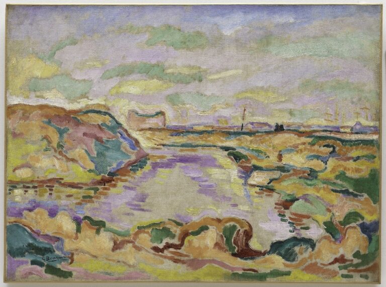 Georges Braque, Landscape near Antwerp, 1906, Solomon R. Guggenheim Museum, New York Thannhauser Collection, Gift, Justin K. Thannhauser 78.2514.1 © 2018 Artists Rights Society (ARS), New YorkADAGP, Paris