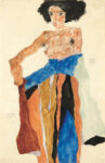 Egon Schiele. Moa Gouache, aquarelle et crayon sur papier, collezione privata Londra