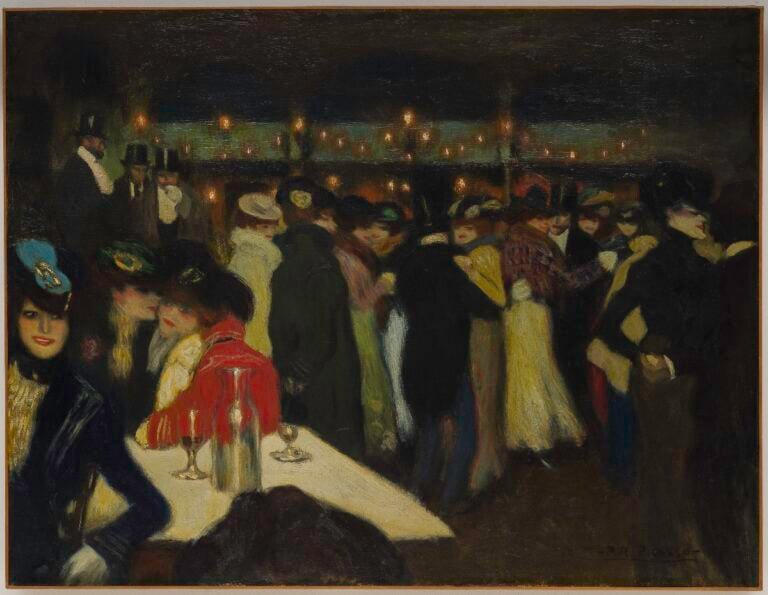 Pablo Picasso, Le Moulin de la Galette, Paris, ca. November 1900, Solomon R. Guggenheim Museum, New York Thannhauser Collection, Gift, Justin K. Thannhauser 78.2514.34 © 2018 Estate of Pablo Picasso Artist