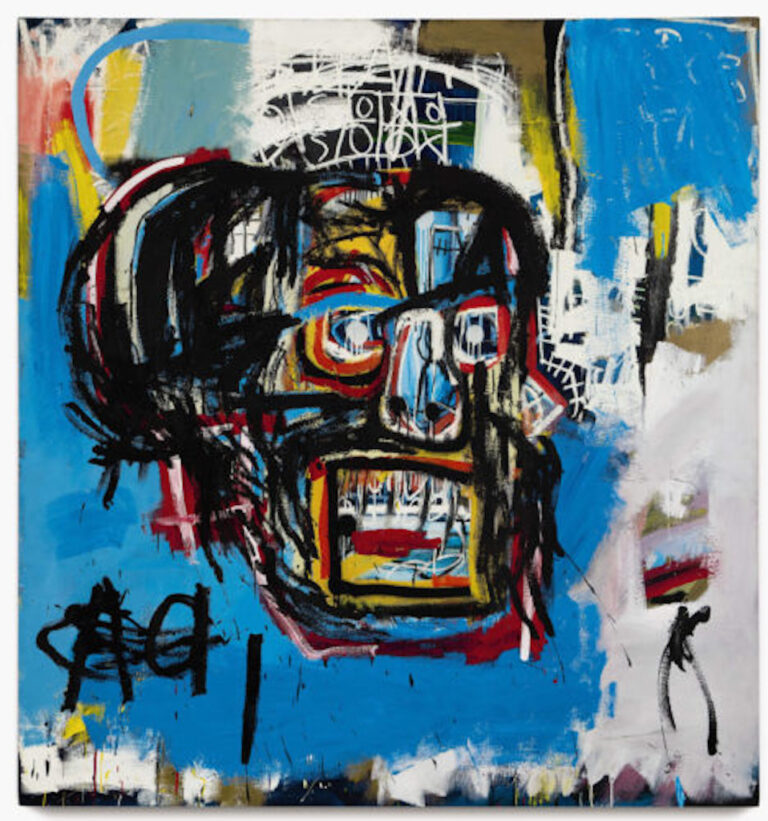 Jean-Michel Basquiat. Untitled, 1982. Acrylic, spray paint and oilstick on canvas. 183.2 x 173 cm. © Estate of Jean-Michel Basquiat. Licensed by Artestar, New York © Photograph Courtesy of Sotheby’s, Inc. 2018