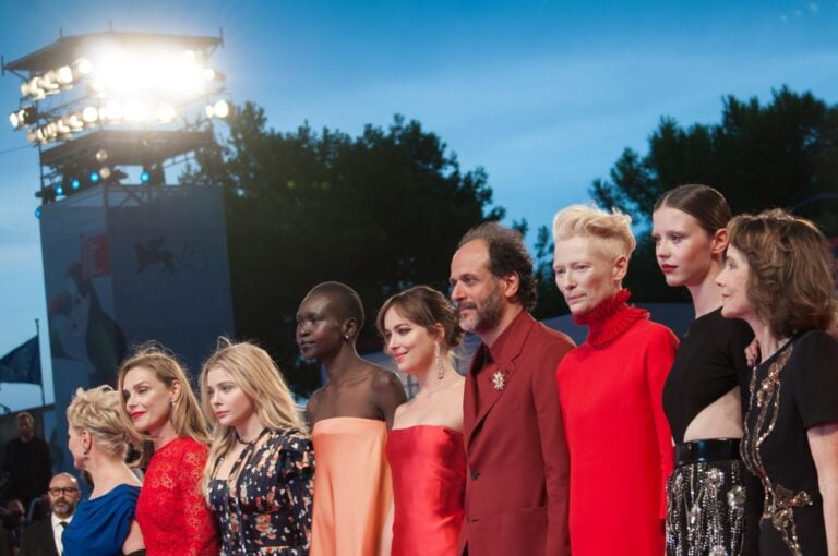 75. Mostra del Cinema di Venezia. Il cast di Suspiria di Luca Guadagnino sul red carpet. Photo Irene Fanizza