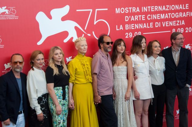 75. Mostra del Cinema di Venezia. Il cast di Suspiria di Luca Guadagnino. Photo Irene Fanizza