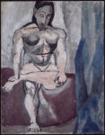 Pablo Picasso, Nudo seduto, studio per “Les demoiselles de Avignon”, 1906-1907 olio su tela, 121x93,5 cm Paris, Musée National Picasso. Credito fotografico: © RMN-Grand Palais (Musée national Picasso-Paris) / René Gabriel Ojéda/dist. Alinari