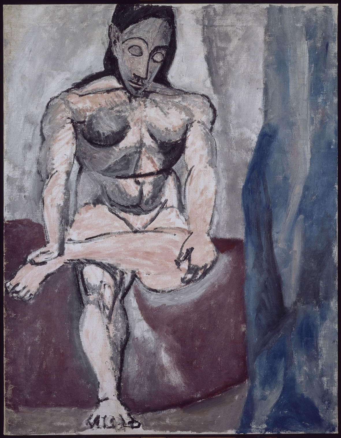 Pablo Picasso, Nudo seduto, studio per “Les demoiselles de Avignon”, 1906-1907 olio su tela, 121x93,5 cm Paris, Musée National Picasso. Credito fotografico: © RMN-Grand Palais (Musée national Picasso-Paris) / René Gabriel Ojéda/dist. Alinari