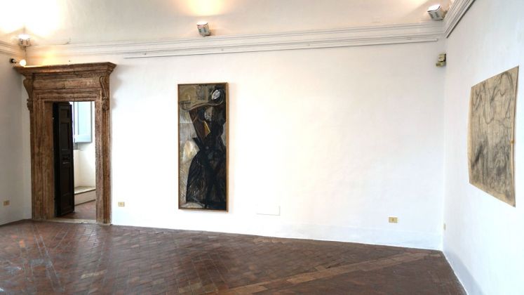 Bruno Ceccobelli. Primo segno, recente sogno. Installation view at Galleria Bibo's Place, Todi 2018 (c) Auro e Celso Ceccobelli