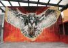 David Diavù Vecchiato, Bubo Africanus, murale per Urban Neapolis, Via Policastro, Roma, 2018. Photo dell'artista