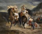 Delacroix Combat of the Giaour and Hassan 1826 Delacroix in mostra al Metropolitan Museum of Art di New York. Le immagini