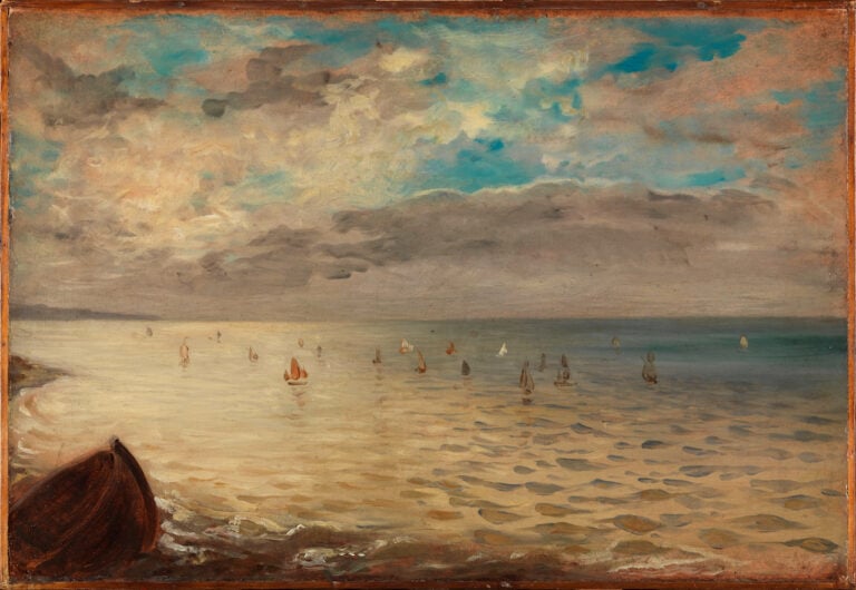 Delacroix The Sea at Dieppe ca 1852 Delacroix in mostra al Metropolitan Museum of Art di New York. Le immagini