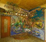 Casa dei Simboli di Bonaria Manca, dipinti del salotto. Ph. Paola Manca