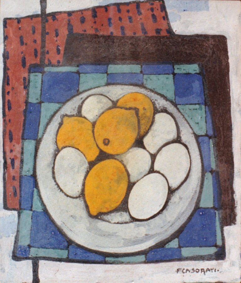 Felice Casorati, Uova e limoni, 1943