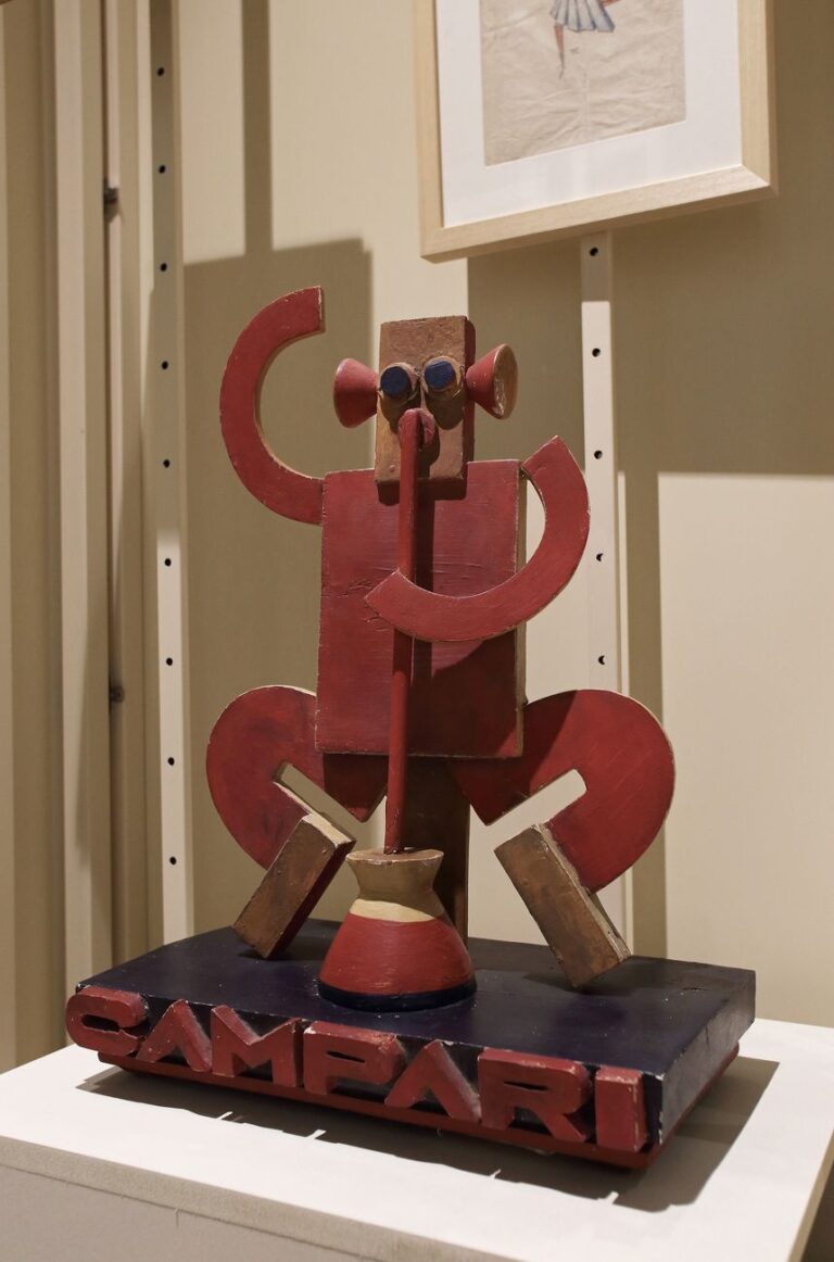 Fortunato Depero, Pupazzo che beve Camparisoda, 1926. Courtesy of Fondazione Sicilia