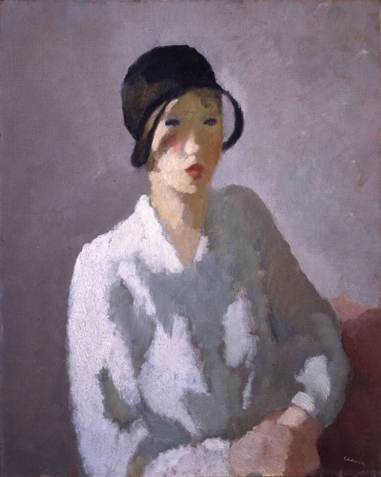 Gigi Chessa, Figura con cappello (Ragazza in bianco), 1930. Firenze, Galleria d’Arte Moderna di Palazzo Pitti