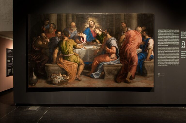 Giuseppe Porta Salviati, Ultima Cena, 1545-47, installation view at Gallerie dell'Accademia, Venezia 2018, photo Irene Fanizza