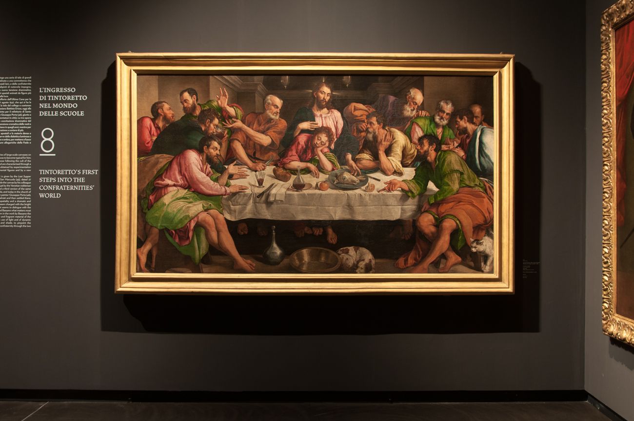 Jacopo Bassano, Ultima Cena, 1547-48, installation view at Gallerie dell'Accademia, Venezia 2018, photo Irene Fanizza