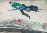 Marc Chagall Sulla città 19141918 Galleria Statale Tret’jakov di Mosca © The State Tretyakov Gallery Moscow Russia © Chagall ® by SIAE 2018 Chagall a Mantova. Riapre Palazzo della Ragione con una grande mostra dell’artista bielorusso