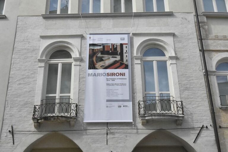 Mario Sironi. Exhibition view at Galleria Harry Bertoia, Pordenone 2018. Photo credits Archivio Comune di Pordenone