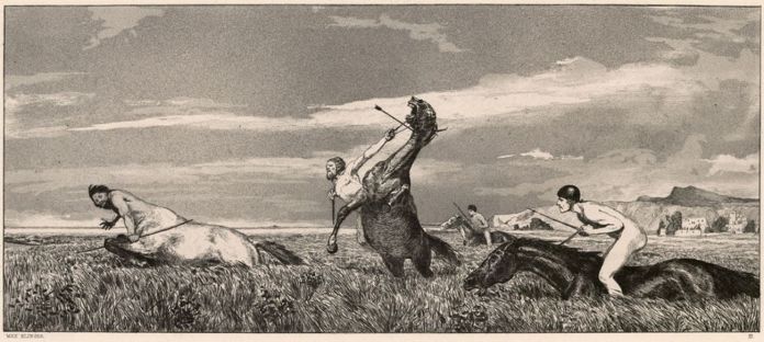 Max Klinger, Centauro inseguito 1881