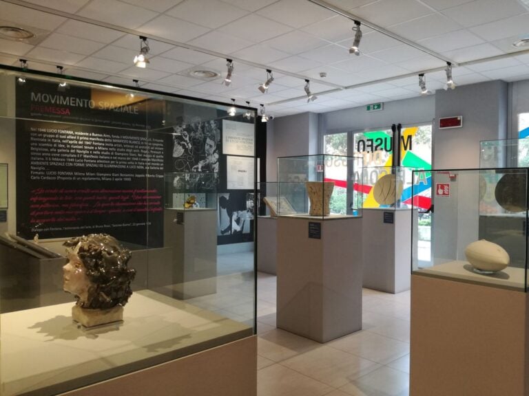 Nascita della materia. Lucio Fontana e Albisola. Exhibition view at Centro Esposizioni MuDA, Albisola Marina 2018