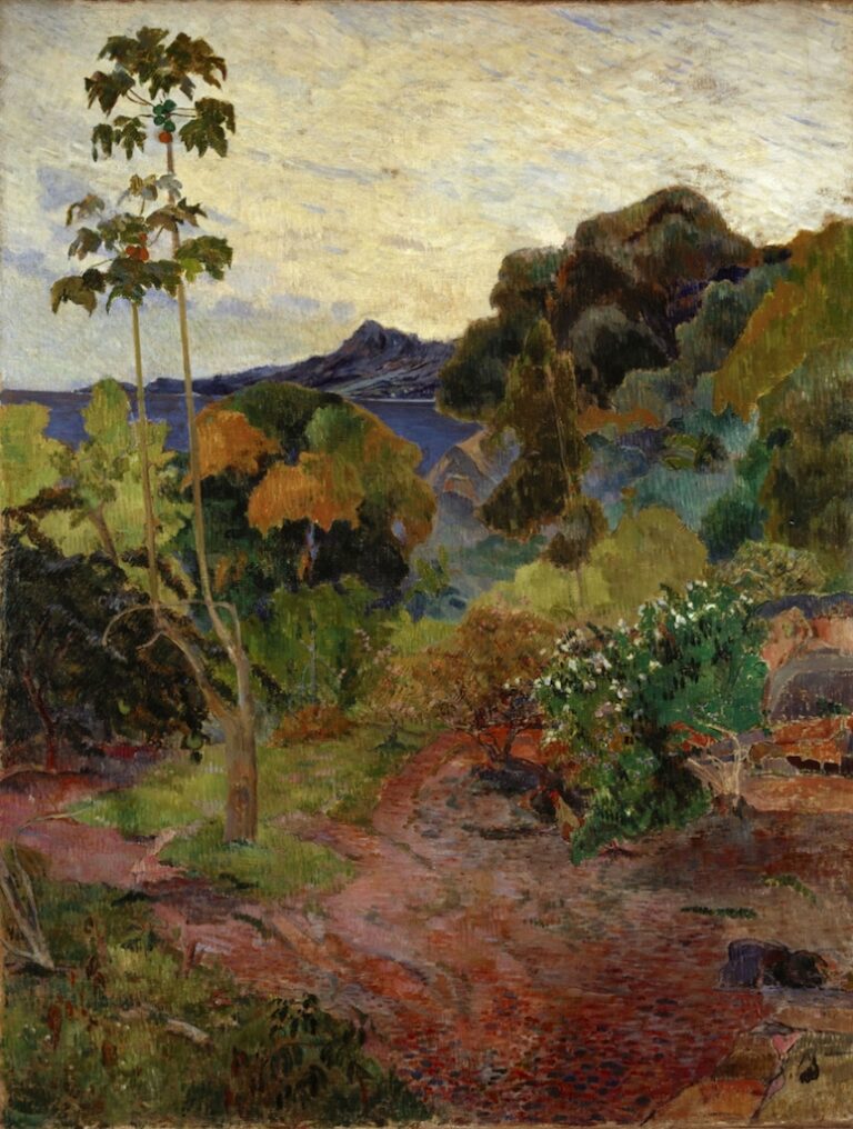 Paul Gauguin Martinique Landscape 1887 National Gallery of Scotland Edinbrugh presented by Sir Alexander Maitland in memory of his wife Rosalind 1960 907x1200 Gauguin in Martinica. Ad Amsterdam la prima mostra sulle opere realizzate ai Caraibi