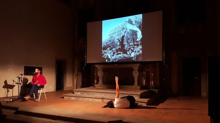 Pietro Gaglianò, Corpo Gesto Negazione. Incontro azione. Performer Susannah Iheme. Photo Massimo Bevilacqua