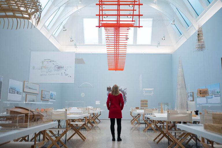 Renzo Piano. The Art of Making Buildings. Installation view at the Royal Academy of Arts, Londra 2018. Photo © David Parry ‒ Royal Academy of Arts