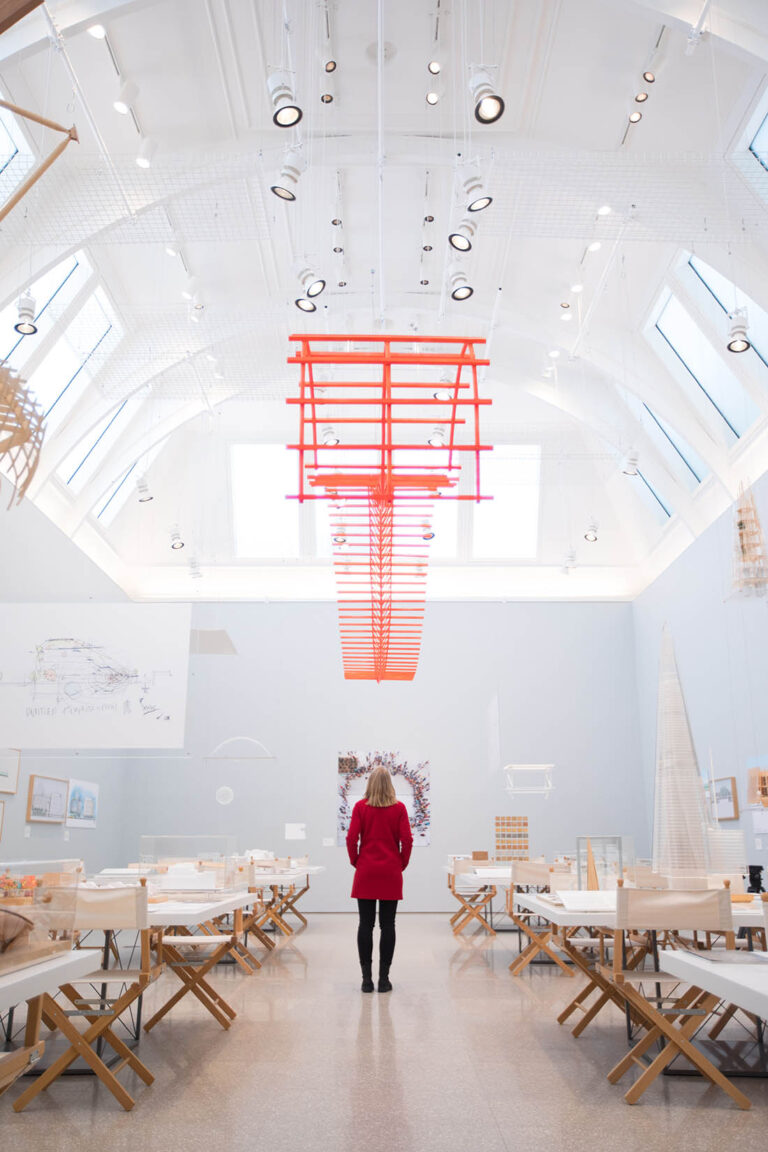 Renzo Piano. The Art of Making Buildings. Installation view at the Royal Academy of Arts, Londra 2018. Photo © David Parry ‒ Royal Academy of Arts