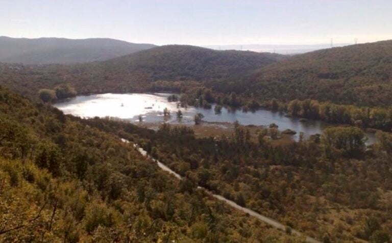 SEGNI 4 Land art in una riserva naturale del Carso goriziano. I monumentali segni rossi di Joshua Cesa