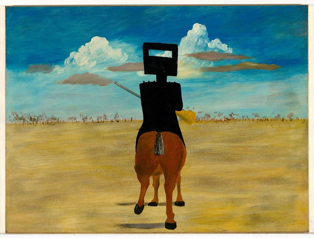 Sidney Nolan, Ned Kelly, 1946. National Gallery of Australia, Canberra