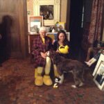 Thanksgiving Day, 24 novembre 2016. Rosa Sessa con Denise Scott Brown e il cane Aalto. Photo Anita Naughton