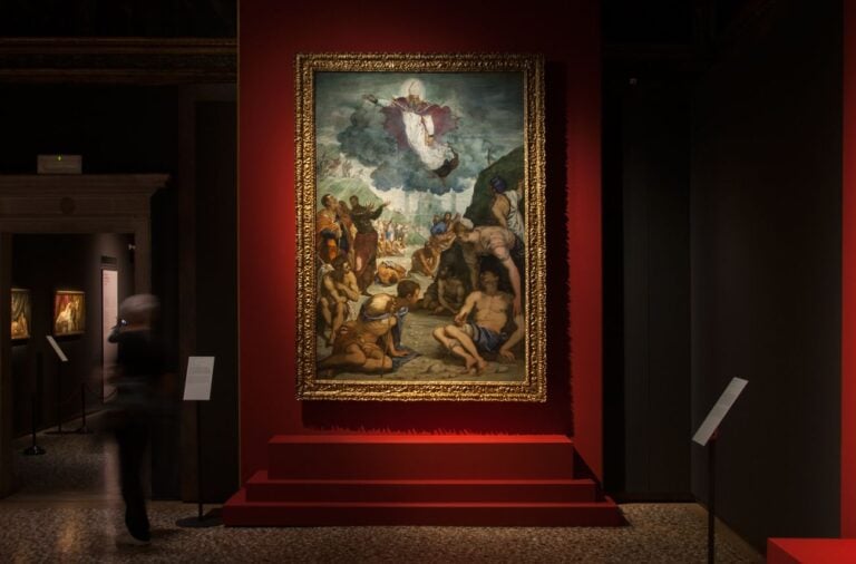 Tintoretto, Sant'Agostino risana gli sciancati, 1549-50, installation view at Palazzo Ducale, Venezia 2018, photo Irene Fanizza