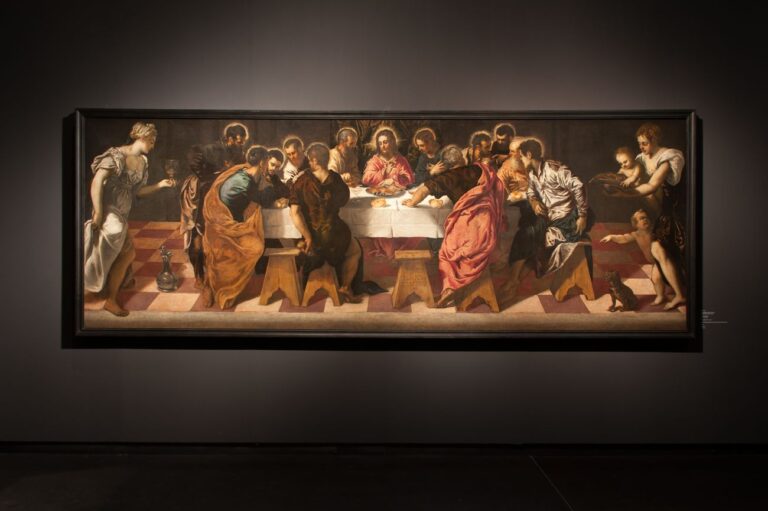 Tintoretto, Ultima Cena, 1547, installation view at Gallerie dell'Accademia, Venezia 2018, photo Irene Fanizza