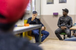 Flavio Favelli, Seminario di esercitazione artistica con migranti africani, Forlì. Foto di Gianluca Camporesi