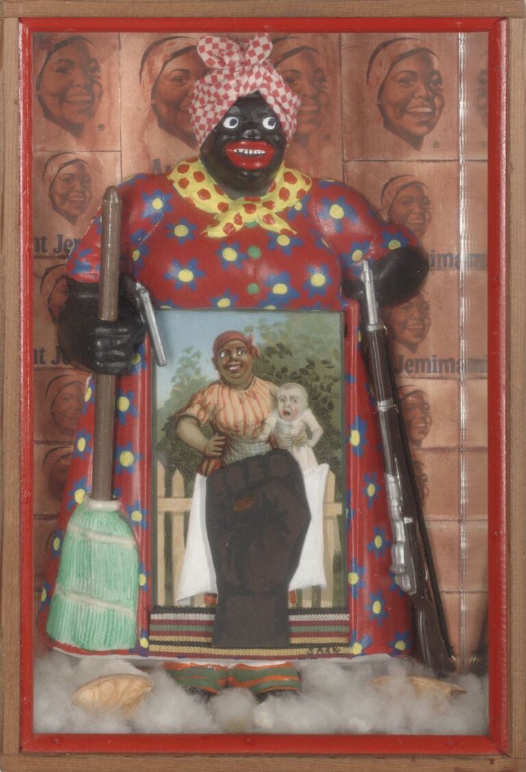 Betye Saar, Liberation of Aunt Jemima, 1972. Collection of BAMPFA. Courtesy of the artist and Roberts Tilton, Los Angeles. Photo Benjamin Blackwell