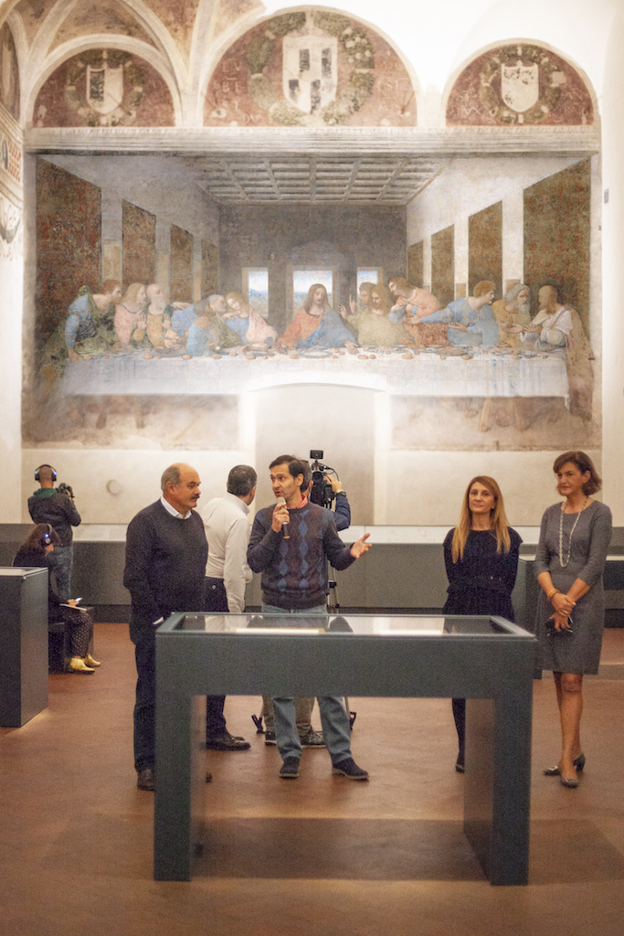 CONFERENZA STAMPA CENACOLO alta risoluzione 1 Eataly partecipa al restauro del Cenacolo di Leonardo Da Vinci a Milano