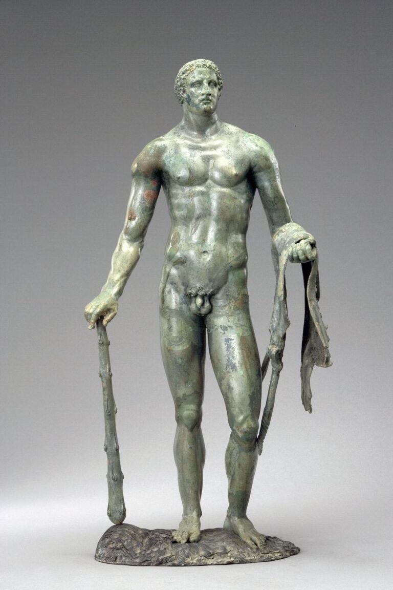 Eracle stante con i pomi delle Esperidi, 100 a.C. ca. Antikenmuseum Basel und Sammlung Ludwig