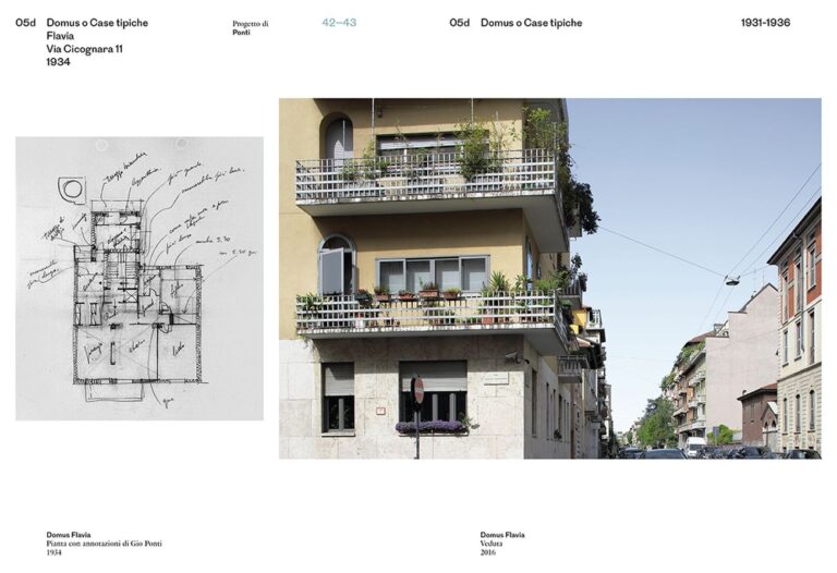 Gio Ponti e Milano. Guida alle architetture 1920-1970 (Quodlibet, Macerata 2018). Courtesy Quodlibet. Photo a colori © Paolo Rosselli - Disegni e photo in bianconero © Gio Ponti Archives