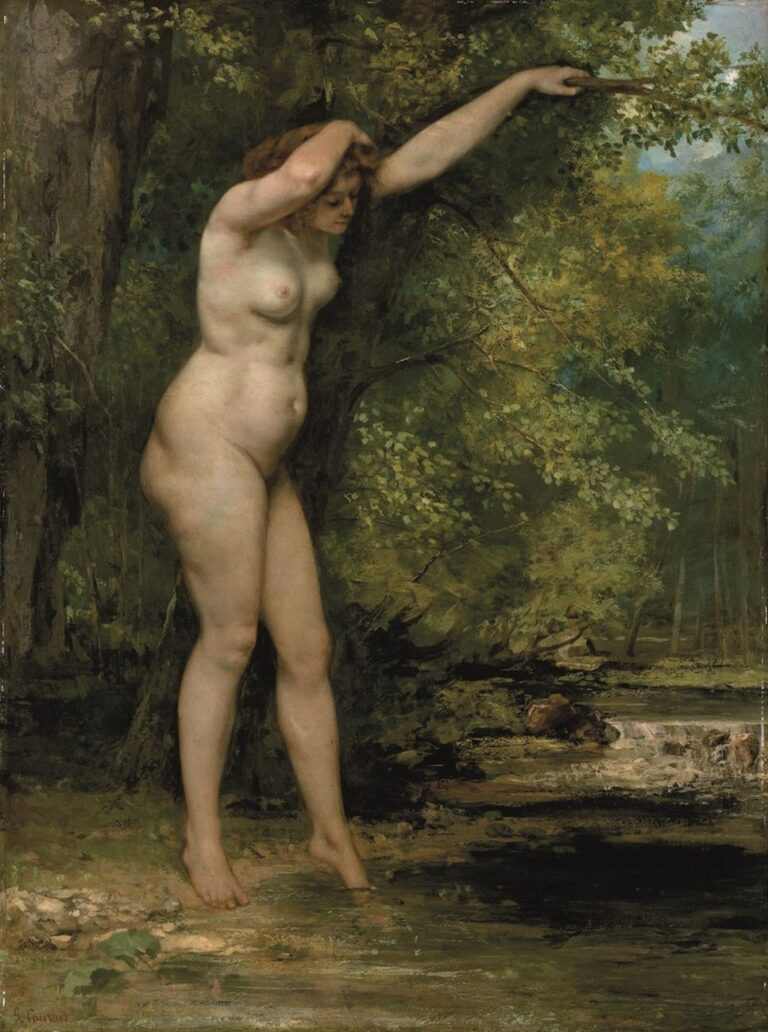 Gustave Courbet, Giovane bagnante, 1866. New York, Metropolitan Museum of Art, H.O. Havemeyer Collection