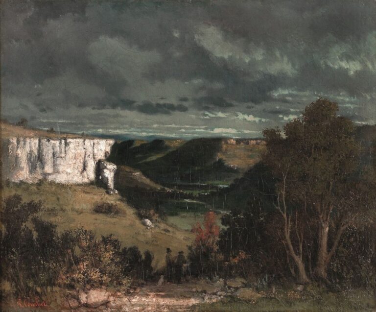 Gustave Courbet, La valle della Loue con cielo di tempesta, 1870 ca. Strasburgo, Musée des Beaux Arts. Photo © Musées de Strasbourg, M. Bertola