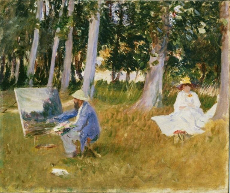 John Singer Sargent, Claude Monet Painting by the Edge of a Wood, 1885 © Tate, London 2017