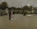 John Singer Sargent, Luxembourg Gardens at Twilight, 1879. Minneapolis Institute of Arts