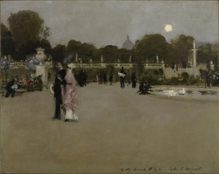 John Singer Sargent, Luxembourg Gardens at Twilight, 1879. Minneapolis Institute of Arts