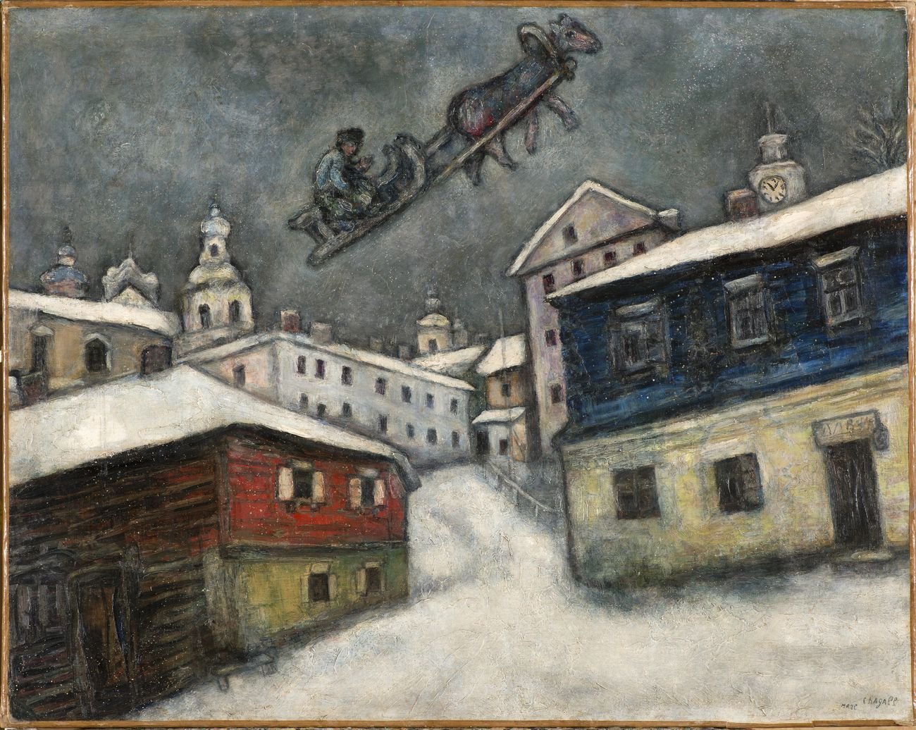 Marc Chagall, Russian village, 1929. Collezione privata, Svizzera © Chagall®, by SIAE 2018