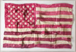 Maurizio Savini, “American flag”, 2011, fiberglass chewingum paraloid, cm 143×120