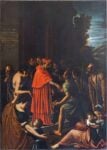 Teodoro Vallonio, L'Angelo annuncia a San Carlo Borromeo la fine della peste, 1614, olio su tela. Palermo, Museo Diocesano, proveniente dalla chiesa di San Carlo alla Fieravecchia