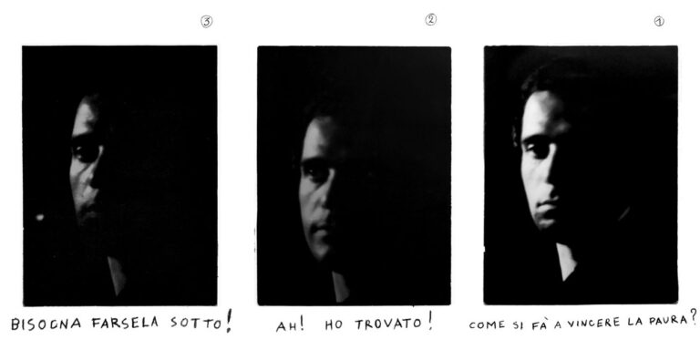 Pino Pascali, Autoritratto in tre parti, 1968. Collezione privata, Bari