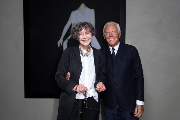 Sarah Moon & Giorgio Armani at Armani Silos, Milano 2018. Photo credit SGP