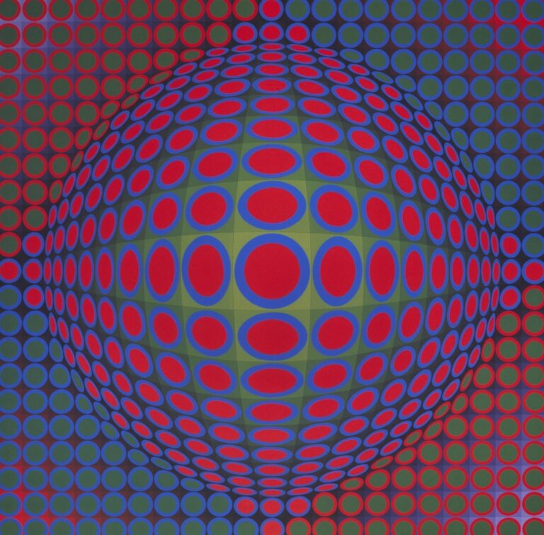 Victor Vasarely, Vega 200, 1968, Courtesy Galerie Templon, Paris Brussels © VG Bild Kunst Bonn 2018