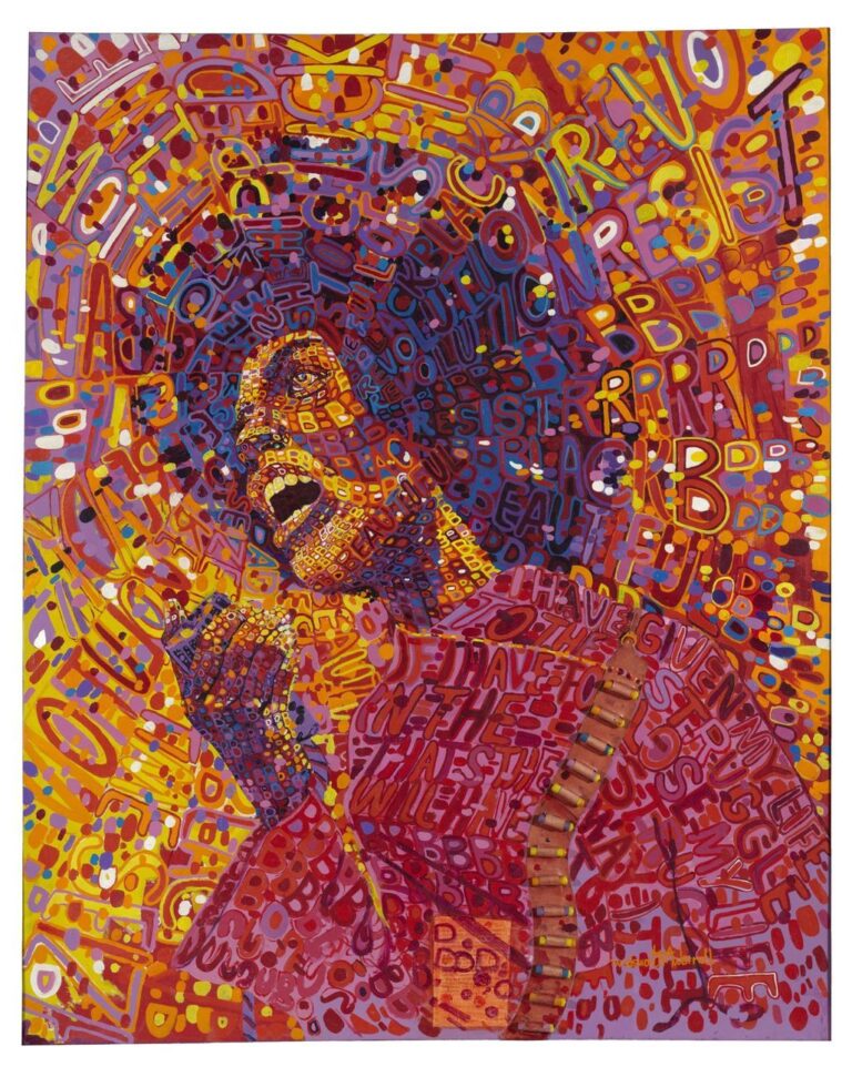 Wadsworth A. Jarrell, Revolutionary (Angela Davis), 1971. Brooklyn Museum © artist or artist's estate