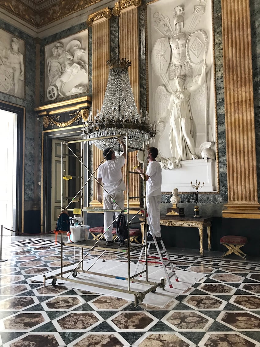 Restauri alla Reggia di Caserta. Ph. credits Reggia di Caserta